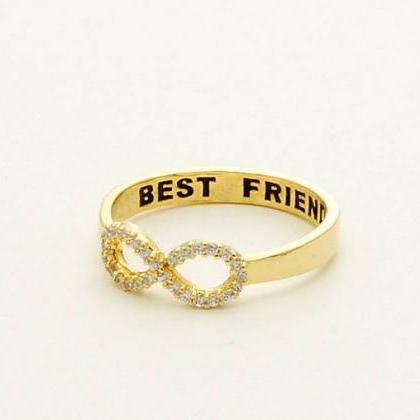Friend Ring, Tiny Ring, Friendship Ring, Zircon..