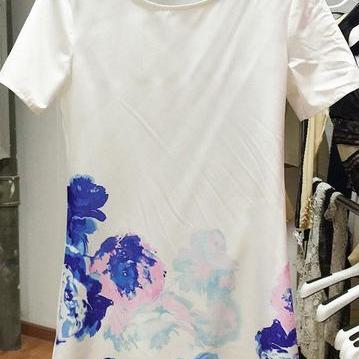Sexy Sumer Floral Print Casual Dress