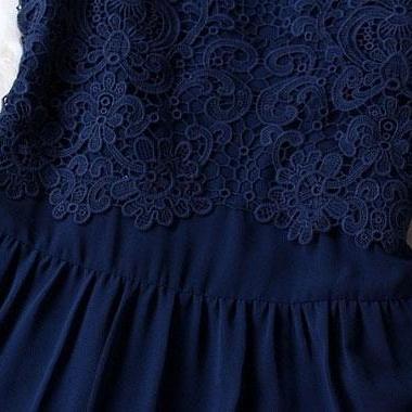 Blue Lace Dress on Luulla