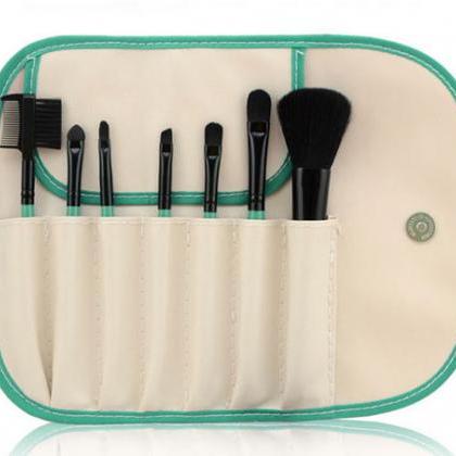 Professional 7 Pcs Makeup Brush Kit Wool Brand..