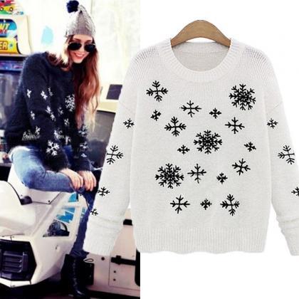 Fashion O Neck Long Sleeve Knitted Pullover Jumper..