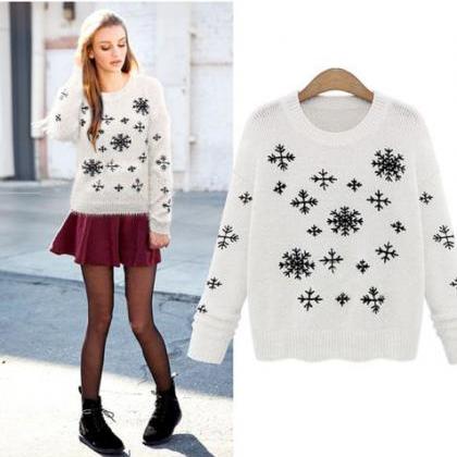 Fashion O Neck Long Sleeve Knitted Pullover Jumper..