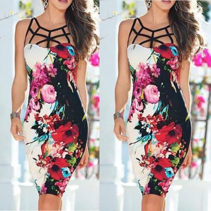 Summer Bandage Bodycon Evening Party Dress