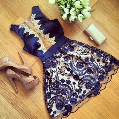 Summer Women's Sexy Lace Floral Casual Short Party Evening Cocktail Mini Dress