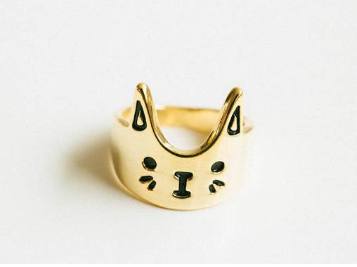 Mini Cat Ring, Tiny Ring, Cute Cat Ring