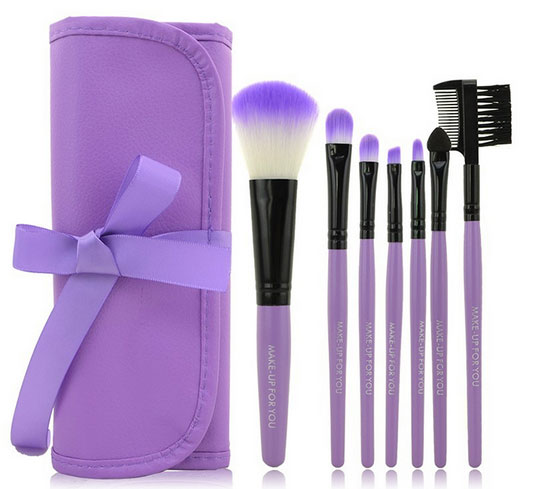Professional 7 Pcs Makeup Brush Kit Wool Brand Make Up Brush Set