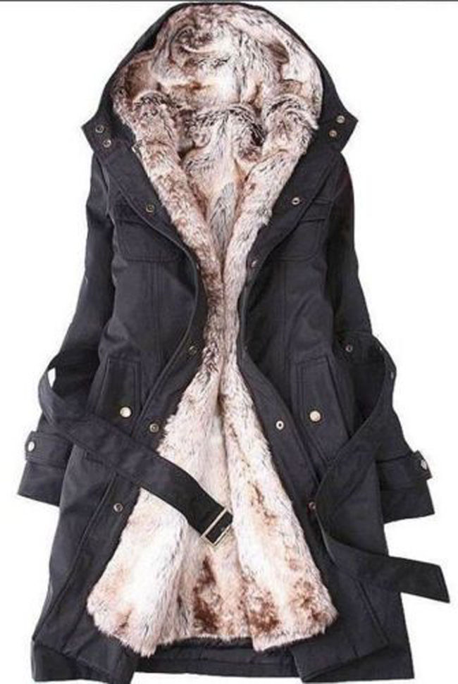 Fashion Womens Thicken Warm Winter Coat Hood Parka Overcoat