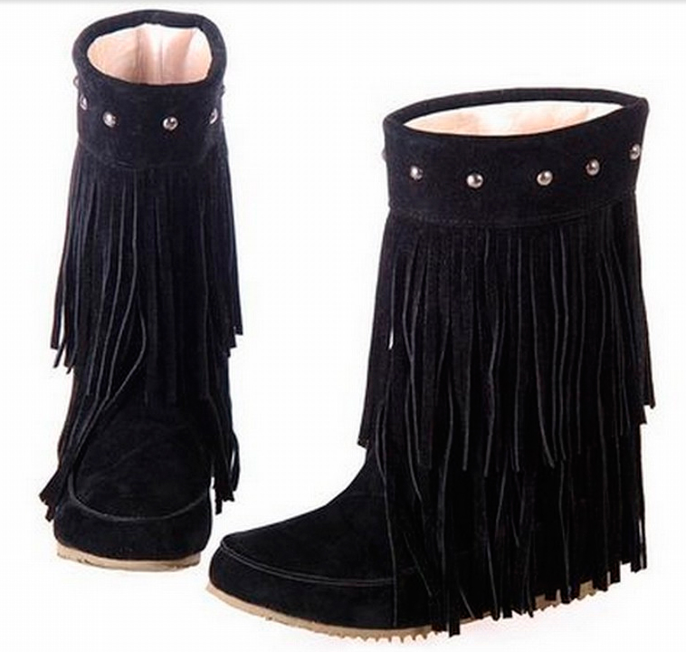 shoes with fringe tassels