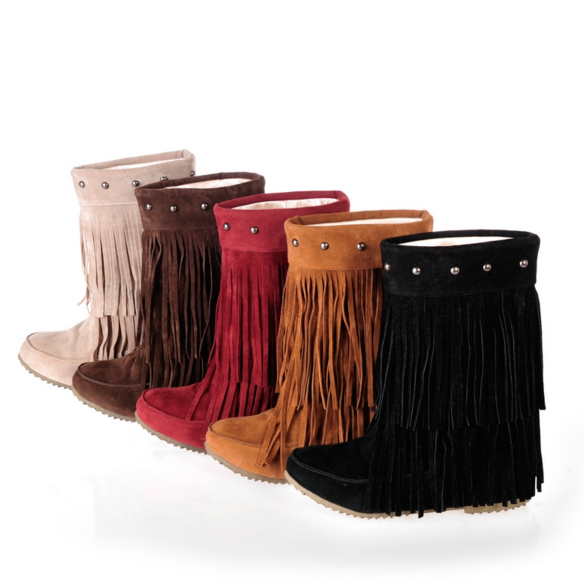 shoes with fringe tassels