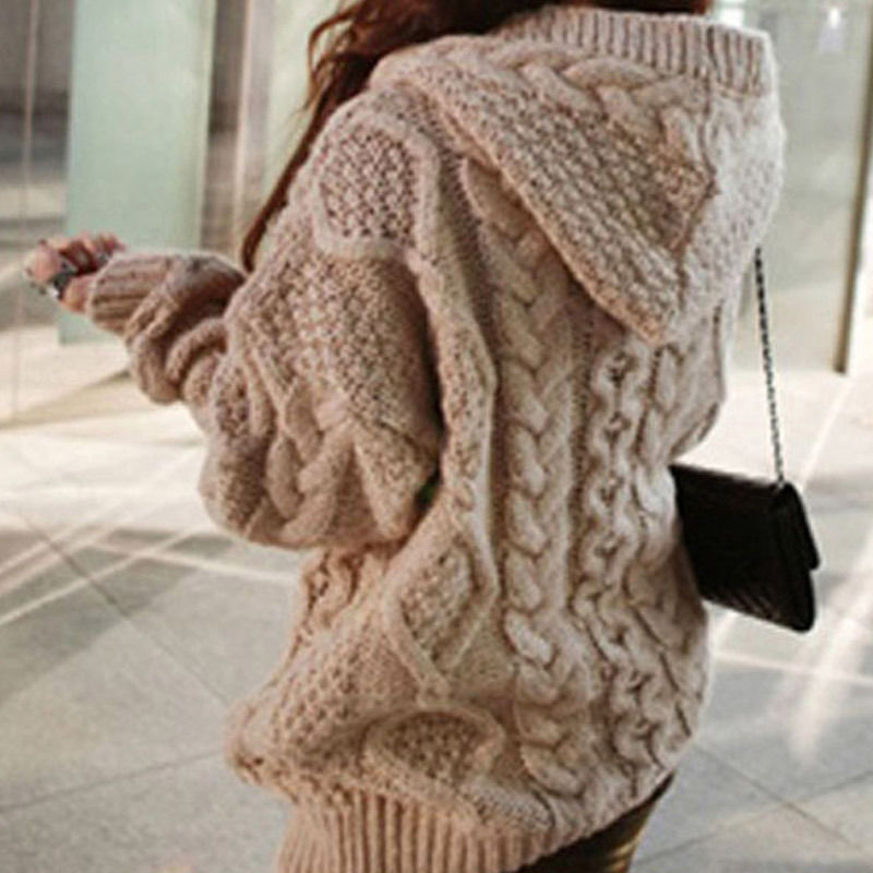 Marigold Cable Knit Hoodie main image 1